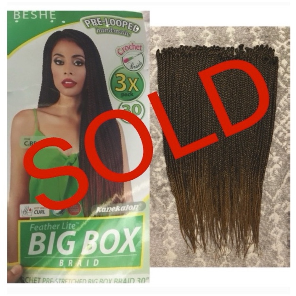 ❌SOLD! Pre Looped Crochet Box Braids